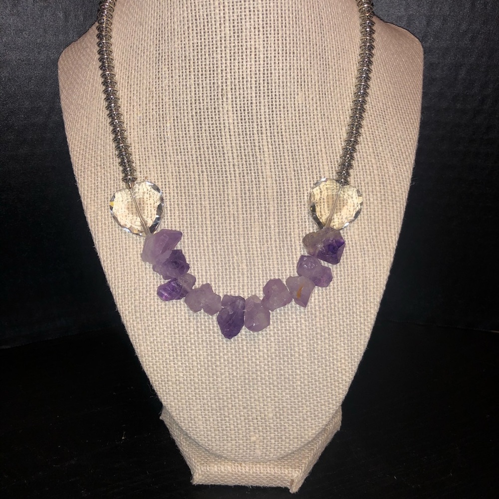 Amethyst stone necklace